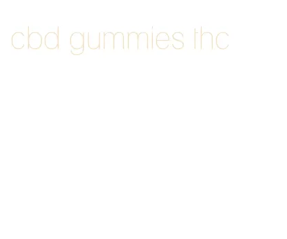 cbd gummies thc